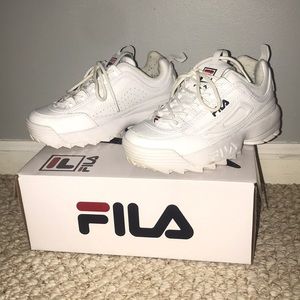 White Disruptor Filas